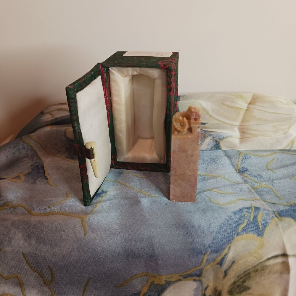 Vintage Natural Stone Asian Dragon Stamp